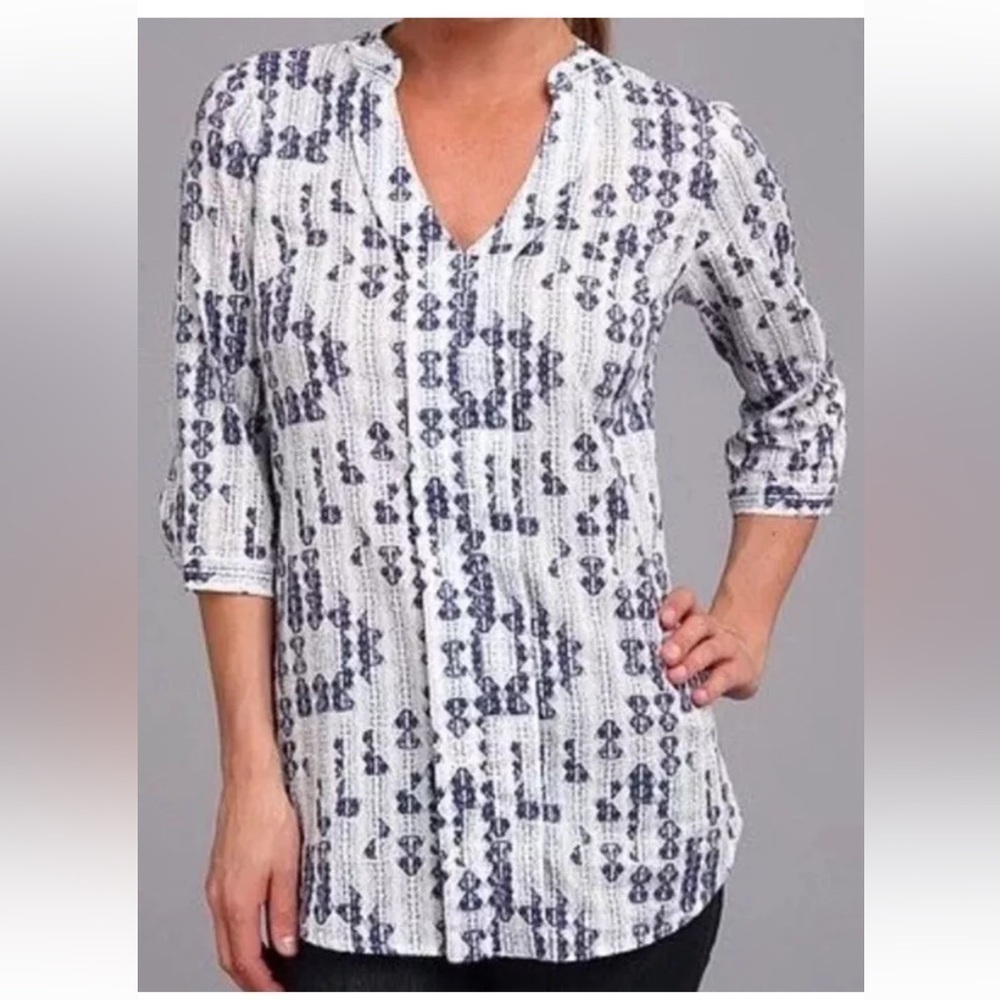 Patagonia Sedum Tunic Top Pullover Gauzy Organic Cotton Ultra Light Women’s Sz 2